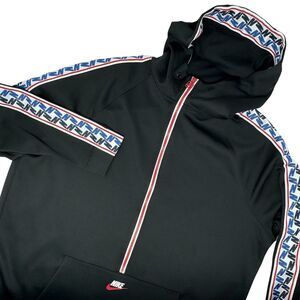 Nike Large Black L/S Hooded Front Pouch 3/4 Zip Pullover Men's Shirt‎ AJ2296-010